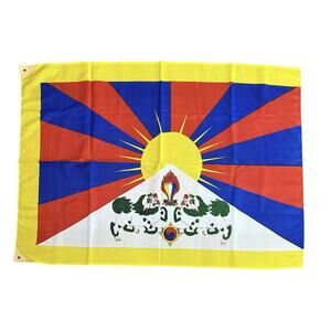 Flag of Free Tibet 3x4' Banner Tibetan Independence Dalai Lama Snow Lion Prayer